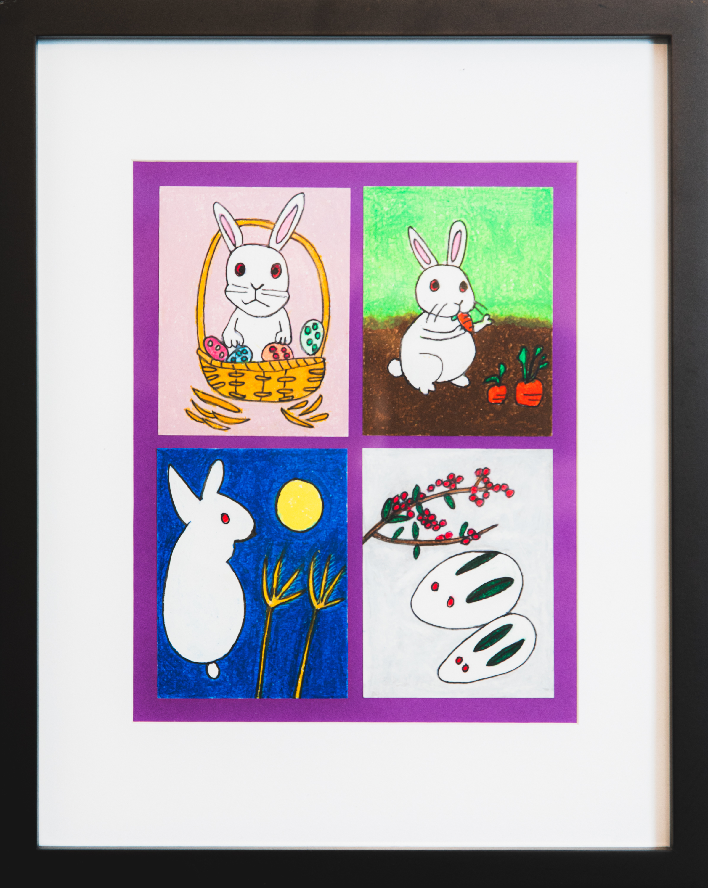 Petit lapin dans quatre saisons