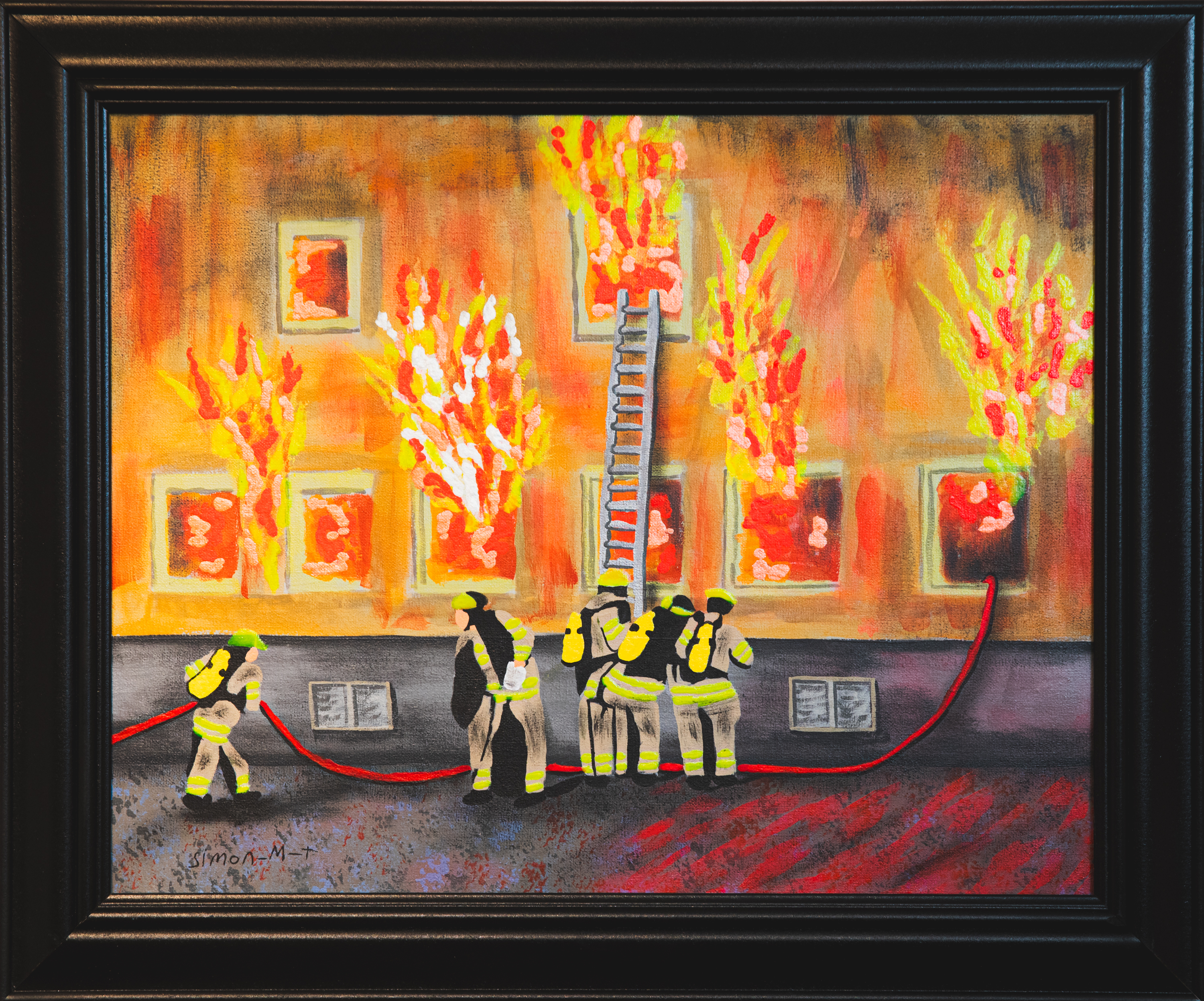 Hommage aux pompiers