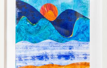 Coucher de soleil sur le fleuve