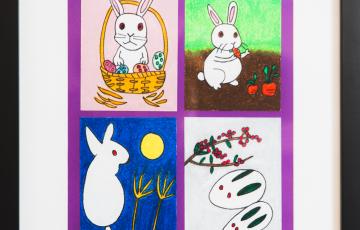 Petit lapin dans quatre saisons